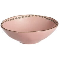 World Tableware DULCET-3P Dulcet 14 oz. Pink Stoneware Soup Bowl - 12/Case