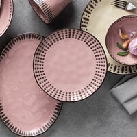 World Tableware DULCET-2P Dulcet 8 5/8 inch Pink Stoneware Salad Plate - 12/Case