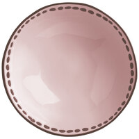 World Tableware DULCET-5P Dulcet 50 oz. Pink Stoneware Serving Bowl - 12/Case