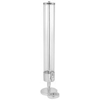 Eastern Tabletop 7525 5 Gallon Slim Stainless Steel Beverage Dispenser with Acrylic Container and Ice Core