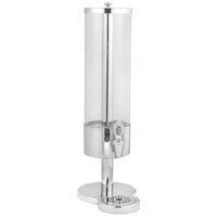 Eastern Tabletop 7523 3 Gallon Slim Stainless Steel Beverage Dispenser with Acrylic Container and Ice Core