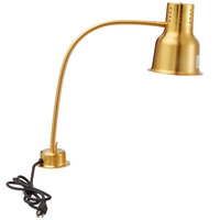 Avantco HL24GD 24 inch Gold Single Arm Bulb Warmer Flexible Heat Lamp - 120V, 250W