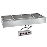 Alto-Shaam 400-HWI/D4 4 Pan Drop-In Hot Food Well for 4 inch Deep Pans - 208-240V