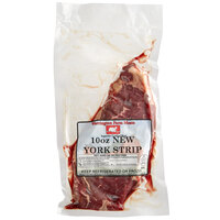 Warrington Farm Meats 10 oz. Fresh New York Strip Steak - 16/Case