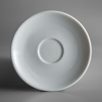 Oneida R4220000505 Royale 4 3/4 inch Bright White Porcelain A.D. Saucer - 36/Case
