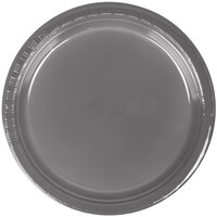 Creative Converting 339657 7" Glamour Gray Plastic Plate - 240/Case