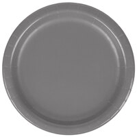 Creative Converting 339645 7" Glamour Gray Paper Plate - 240/Case
