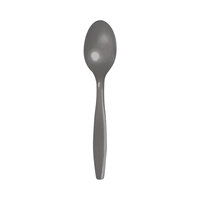 Creative Converting 339635 6 1/8" Glamour Gray Heavy Weight Plastic Spoon - 288/Case