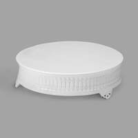 Tabletop Classics by Walco ACW9123 18 inch Contemporary Round White Powder-Coated Cake Stand