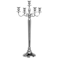 Tabletop Classics by Walco LI6940 One to Five-Light Nickel-Plated Candelabra - 40 inch