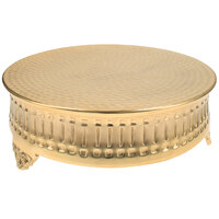 Tabletop Classics by Walco ACG9123 18 inch Contemporary Round Gold-Plated Cake Stand