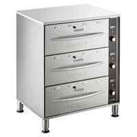 ServIt WDSFS-3 Triple Freestanding Drawer Warmer - 1350W, 120V