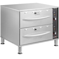 ServIt WDSFS-2 Double Freestanding Drawer Warmer - 900W, 120V