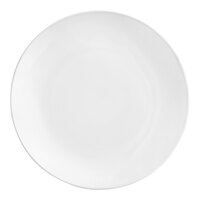 Acopa 10 1/2 inch Round Bright White Coupe Stoneware Plate - 4/Pack