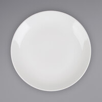 Acopa 12 inch Round Bright White Coupe Stoneware Plate - 4/Pack