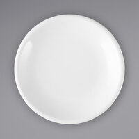 Acopa 4 inch Round Bright White Coupe Stoneware Plate - 12/Pack