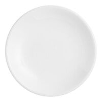 Acopa 4" Round Bright White Coupe Stoneware Plate - 12/Pack