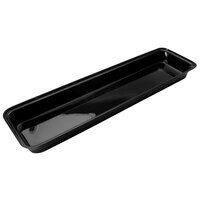 Delfin BRC-248-10 24 inch x 8 inch x 2 inch Black Acrylic Market Tray