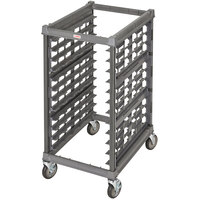 Cambro UPR1826H12 Camshelving® Ultimate 12 Pan Half Size End Load Bun / Sheet Pan Rack with Metal Casters - Unassembled