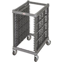 Cambro UPR1826H20 Camshelving® Ultimate 20 Pan Half Size End Load Bun / Sheet Pan Rack with Metal Casters - Unassembled
