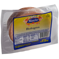 Kunzler 12 oz. Sliced Bologna - 8/Case