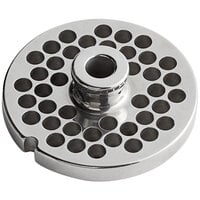 Avantco MG1246 #12 Stainless Steel Grinder Plate for MG12 Meat Grinder - 1/4 inch