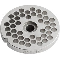Avantco 177MG1246 #12 Stainless Steel Grinder Plate for MG12 Meat Grinder - 1/4 inch