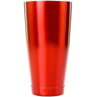 Barfly M37084RD 28 oz. Red Full Size Cocktail Shaker Tin