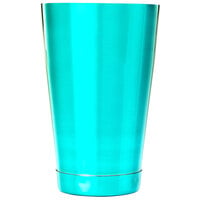 Barfly M37083TL 18 oz. Teal Half Size Cocktail Shaker Tin