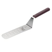 Mercer Culinary M18310 Hell's Handle® High Heat 8" x 3" Perforated Rounded Edge Turner