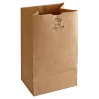 Duro Husky Dubl Life 20 lb. Shorty Heavy-Duty Brown Paper Bag - 400/Bundle