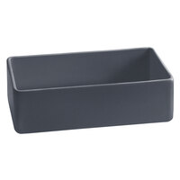 Tablecraft CW4022MBS Contemporary Collection Midnight with Blue Speckle 1.75 Qt. Cast Aluminum Straight Sided Bowl - 3 inch Deep