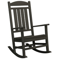POLYWOOD R100BL Black Presidential Rocking Chair