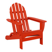 POLYWOOD AD5030SR Sunset Red Classic Folding Adirondack Chair