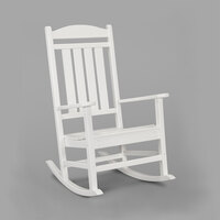 POLYWOOD R100WH White Presidential Rocking Chair