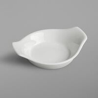 RAK Porcelain BACD09 Banquet 1 oz. Ivory Porcelain Continental Sauce Dish   - 12/Case