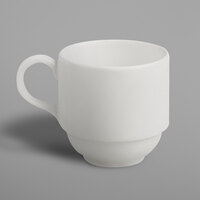 RAK Porcelain CLSC09 Classic Gourmet 3.1 oz. Ivory Porcelain Stackable Cup - 12/Case