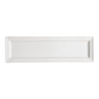 RAK Porcelain Classic Gourmet 11 3/8" x 4 3/4" Ivory Porcelain Rectangular Platter - 12/Case