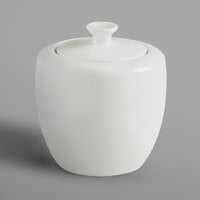 RAK Porcelain CLSU27 Classic Gourmet 9.2 oz. Ivory Porcelain Sugar Bowl and Lid - 6/Case