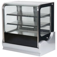 Vollrath 40862 36 inch Cubed Glass Refrigerated Countertop Display Cabinet