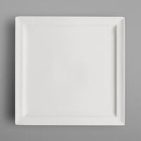 RAK Porcelain CLSP30 Classic Gourmet 11 13/16 inch Ivory Porcelain Square Flat Plate - 6/Case