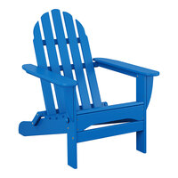 POLYWOOD AD5030PB Pacific Blue Classic Folding Adirondack Chair