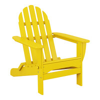 POLYWOOD AD5030LE Lemon Classic Folding Adirondack Chair