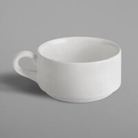 RAK Porcelain BACU18 Banquet 6.1 oz. Ivory Porcelain Tall Stackable Cup - 12/Case