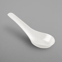 RAK Porcelain NNSP14 Nano 5 1/2 inch Ivory Porcelain Spoon - 12/Case