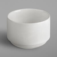 RAK Porcelain BASH02 Banquet 3 3/8 inch Ivory Porcelain Round Sugar Packet Holder - 12/Case