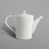 RAK Porcelain FDCP35 Fine Dine 11.9 oz. Ivory Porcelain Coffee Pot and Lid - 4/Case