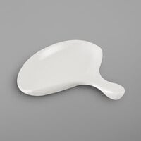 RAK Porcelain NNST07 Nano 2 3/4 inch Ivory Porcelain Spoon / Chopstick Holder - 12/Case