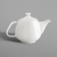RAK Porcelain NNTP40 Nano 13.6 oz. Ivory Porcelain Teapot and Lid - 4/Case