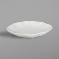 RAK Porcelain BASO02 Banquet 5 inch Ivory Porcelain Oval Shell Dish - 12/Case